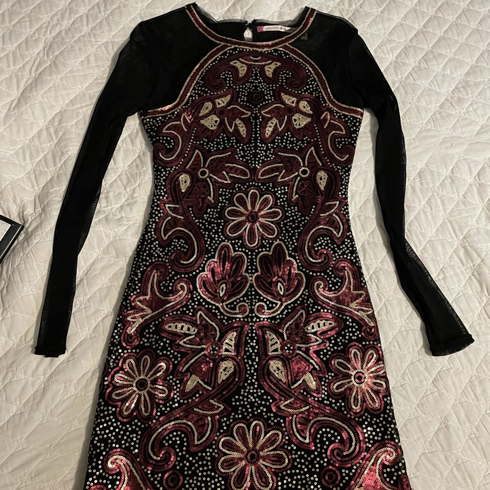 chelsea and violet sequin dress
